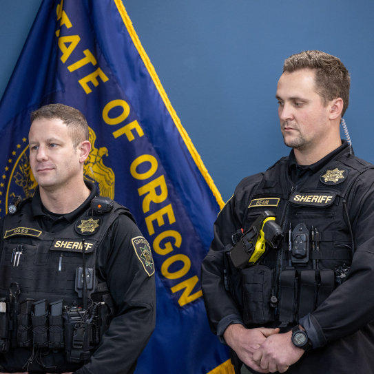 MCSO deputies at award