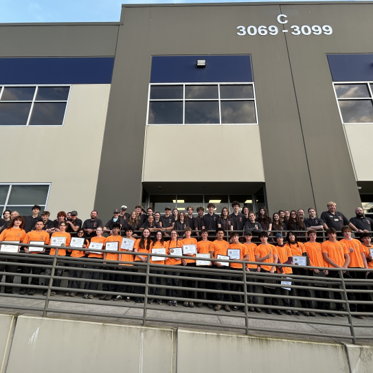 The Multnomah County Sheriff’s Office (MCSO) Search and Rescue volunteers stand together for a group picture, marking the start of their critical role within our local public safety system.  