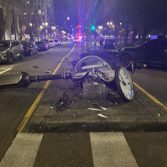 Transit Police crash photo December 11, 2025