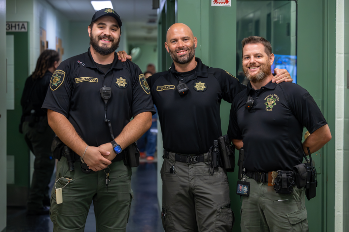 (L to R) Mental Health Unit Deputy Mehmedovic, Sgt. Bryant and Deputy Bovey. 