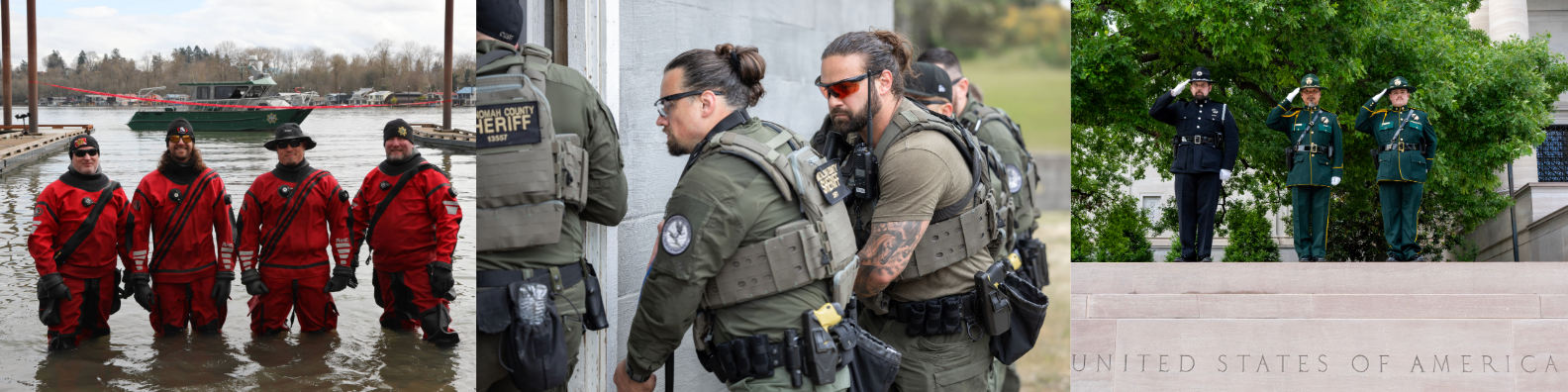 Corrections deputies serve on the Dive Team, Corrections Emergency Response Team, and Honor Guard