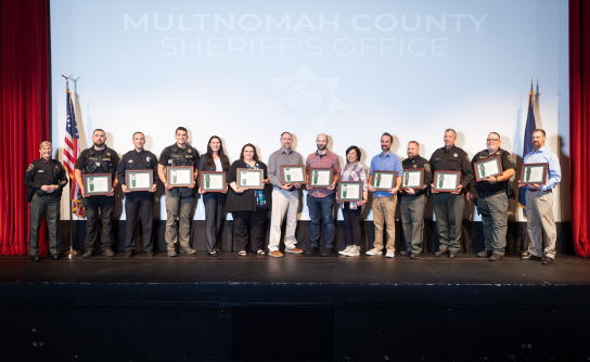 The Multnomah County Sheriff’s Office (MCSO) hosted its annual awards ceremony Wednesday, September 24.