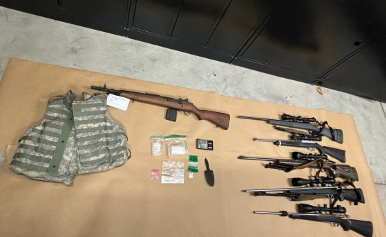 The Multnomah County Sheriff’s Office (MCSO) and East Metro SWAT Team have arrested two people and seized six firearms, body armor, cocaine, methamphetamine, and drug manufacturing materials from a Gresham home.