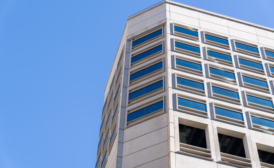 A photo showing the Multnomah County Justice Center