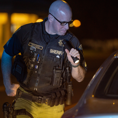 Sgt. Stevens participating in a DUII enforcement mission.