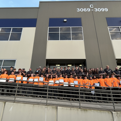 The Multnomah County Sheriff’s Office (MCSO) Search and Rescue volunteers stand together for a group picture, marking the start of their critical role within our local public safety system.  