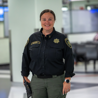 Lt. Lauren Baker of the Multnomah County Sheriff's Office is pictured inside the Multnomah County Detention Center